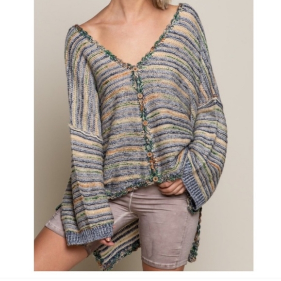 🐑POL Clothing Hi Lo Oversized Lounging Sweater - Picture 12 of 16